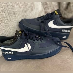 Blue Nike sneakers